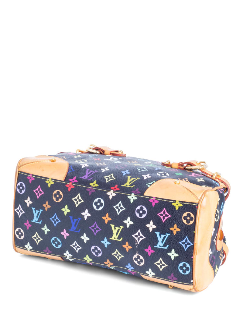 Louis Vuitton, Bags, Auth Louis Vuitton Monogram Multicolor Claudia Hand  Bag White Lv