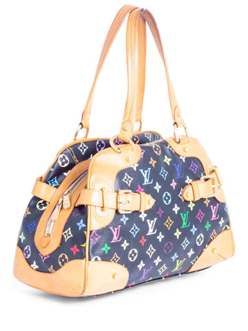 Louis Vuitton Monogram Takashi Murakami Claudia Bag Black-designer resale