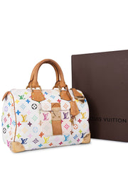 Louis Vuitton x Takashi Murakami Speedy 30 leather bag Multiple colors  Cloth ref.664707 - Joli Closet