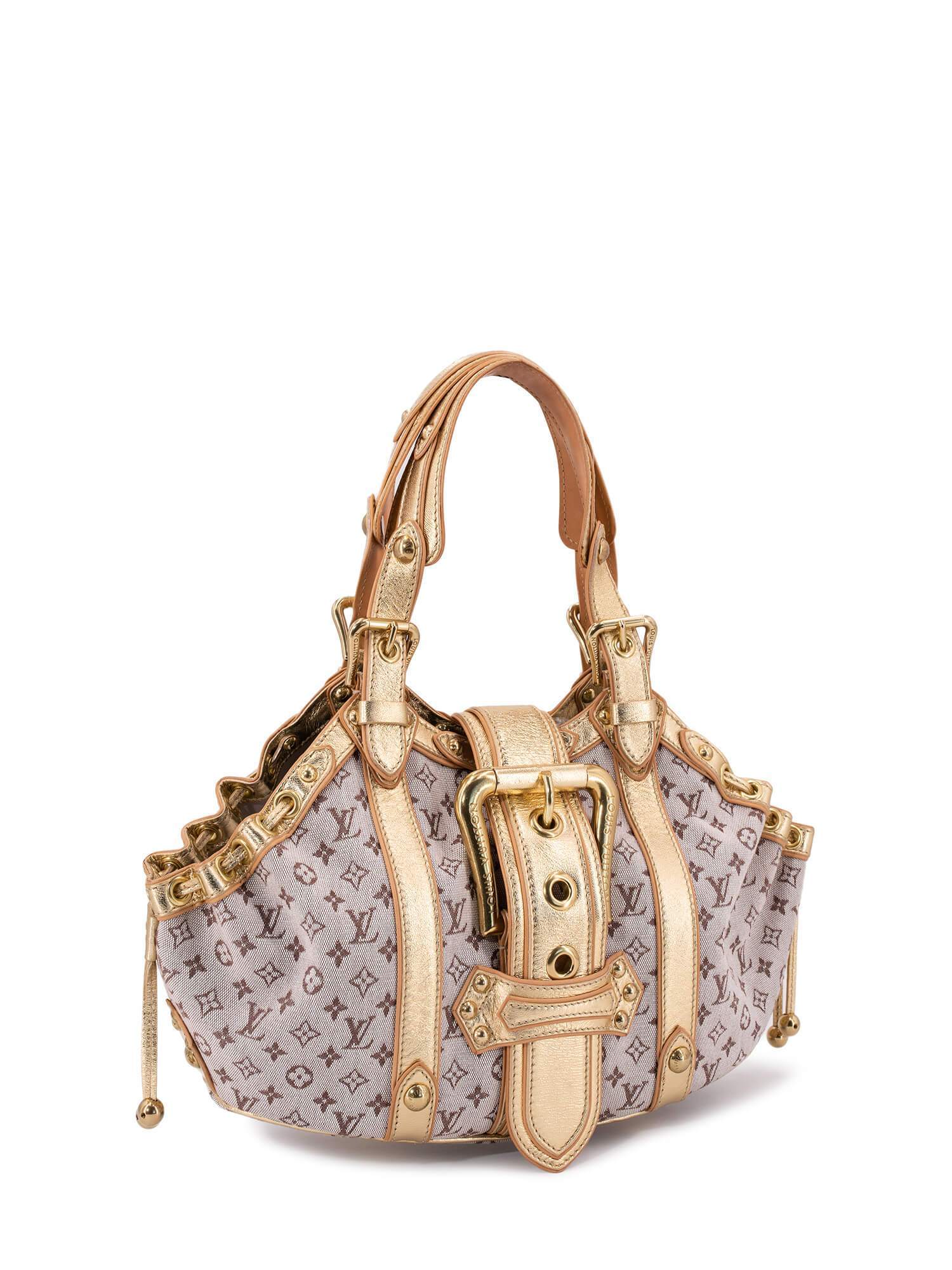 Louis Vuitton Monogram Theda GM Bag Gold-designer resale