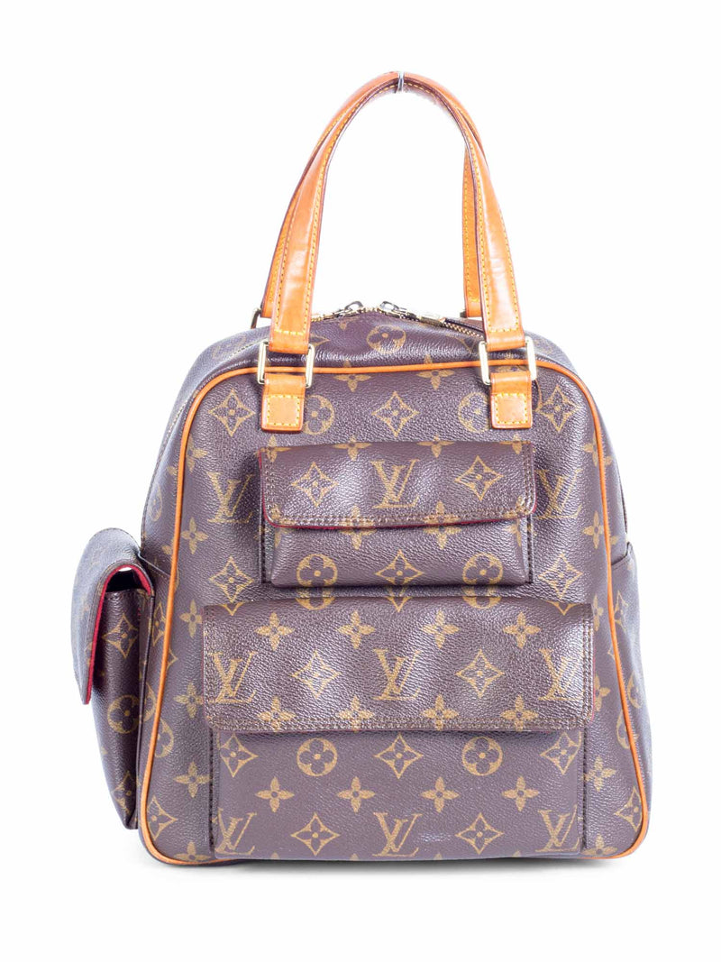 Louis Vuitton Monogram Top Handle Bag Brown-designer resale