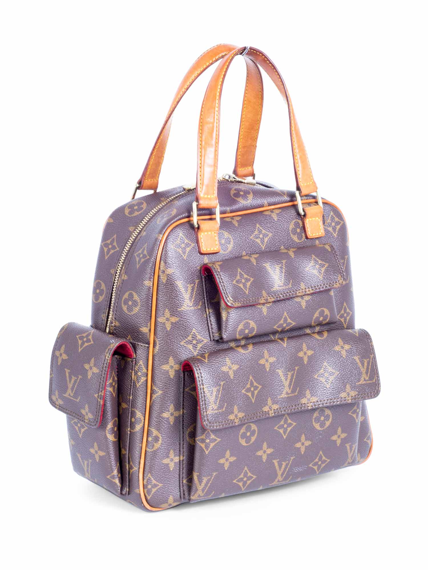Louis Vuitton Brown Monogram Velour Top Handle Bag