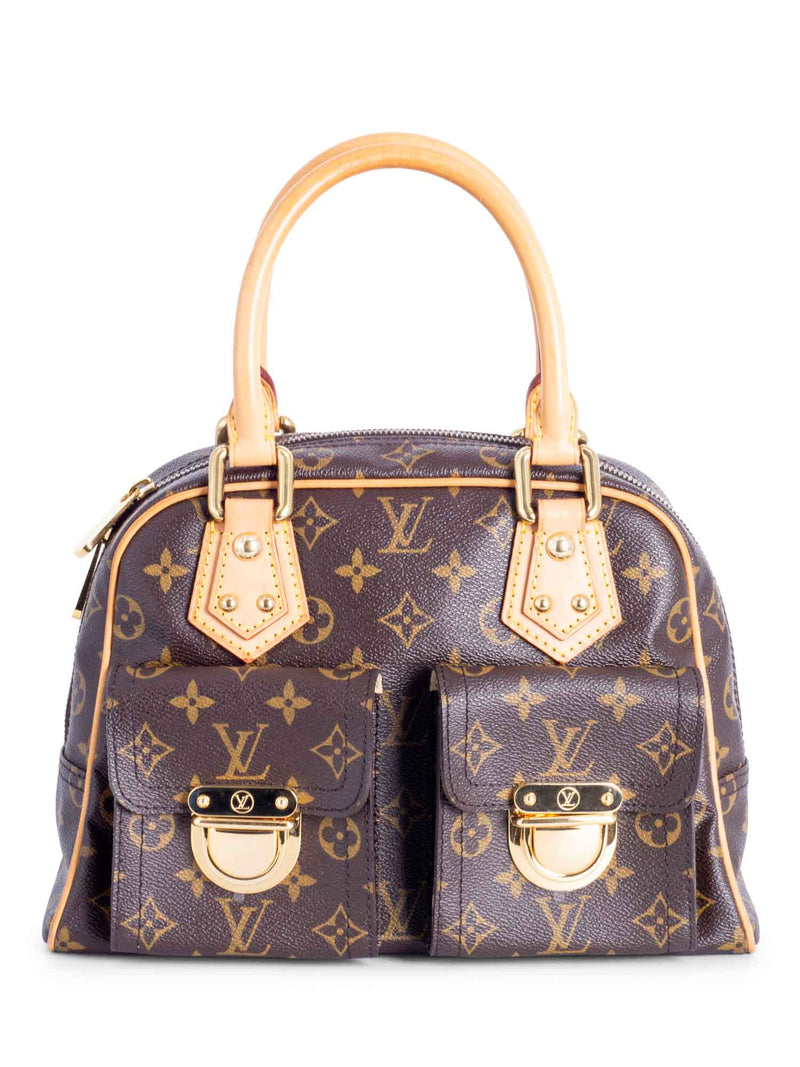 Louis Vuitton Monogram Top Handle PM Bag Brown-designer resale