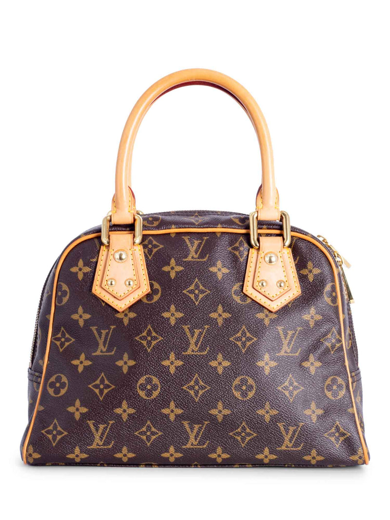 Louis Vuitton Monogram Top Handle PM Bag Brown-designer resale