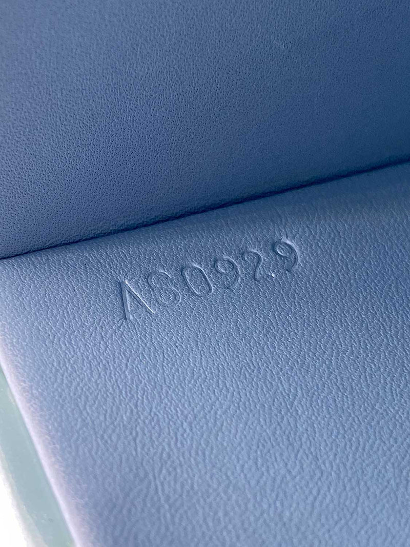 Louis Vuitton Monogram Vernis Bleecker Box Bag Blue-designer resale