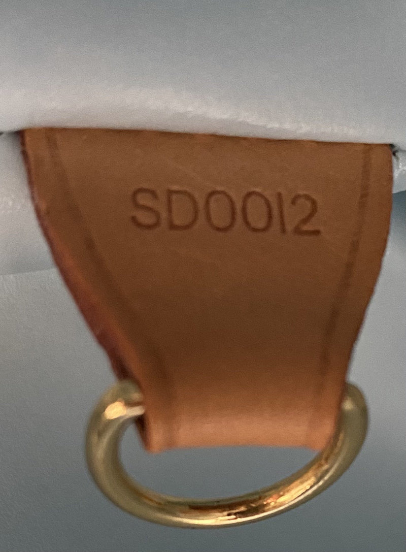 Louis Vuitton Monogram Vernis Houston Bag Blue-designer resale