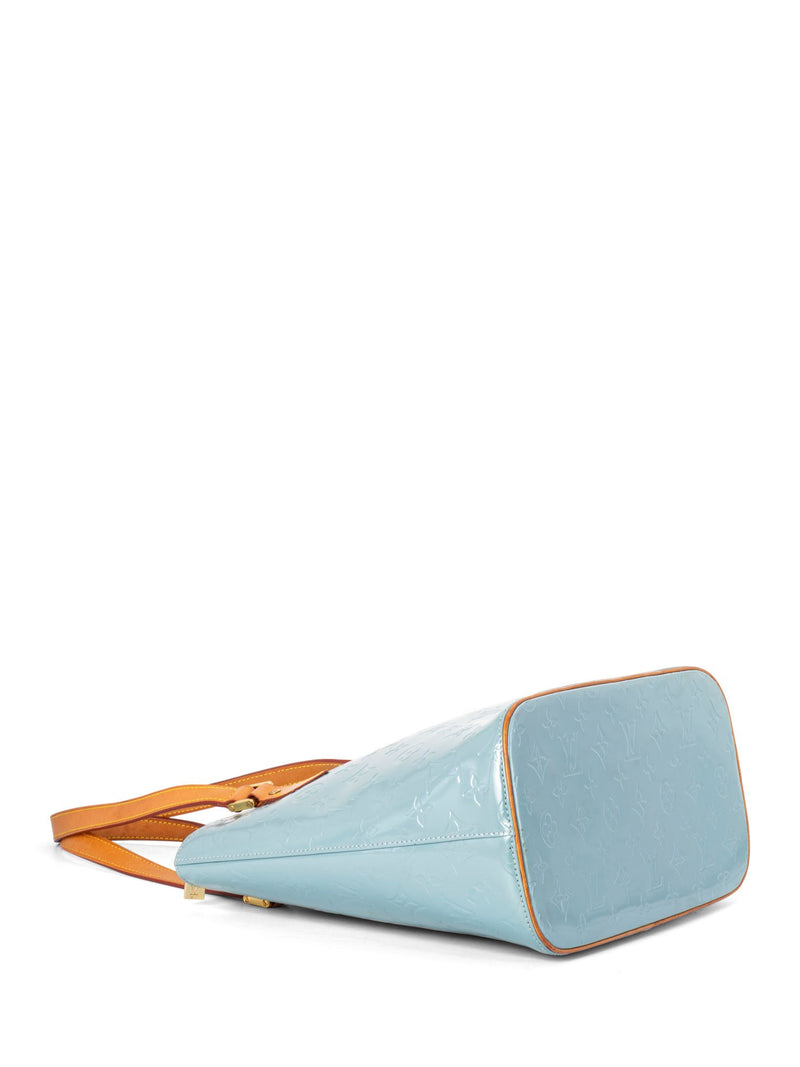 Louis Vuitton Monogram Vernis Houston Bag Blue-designer resale