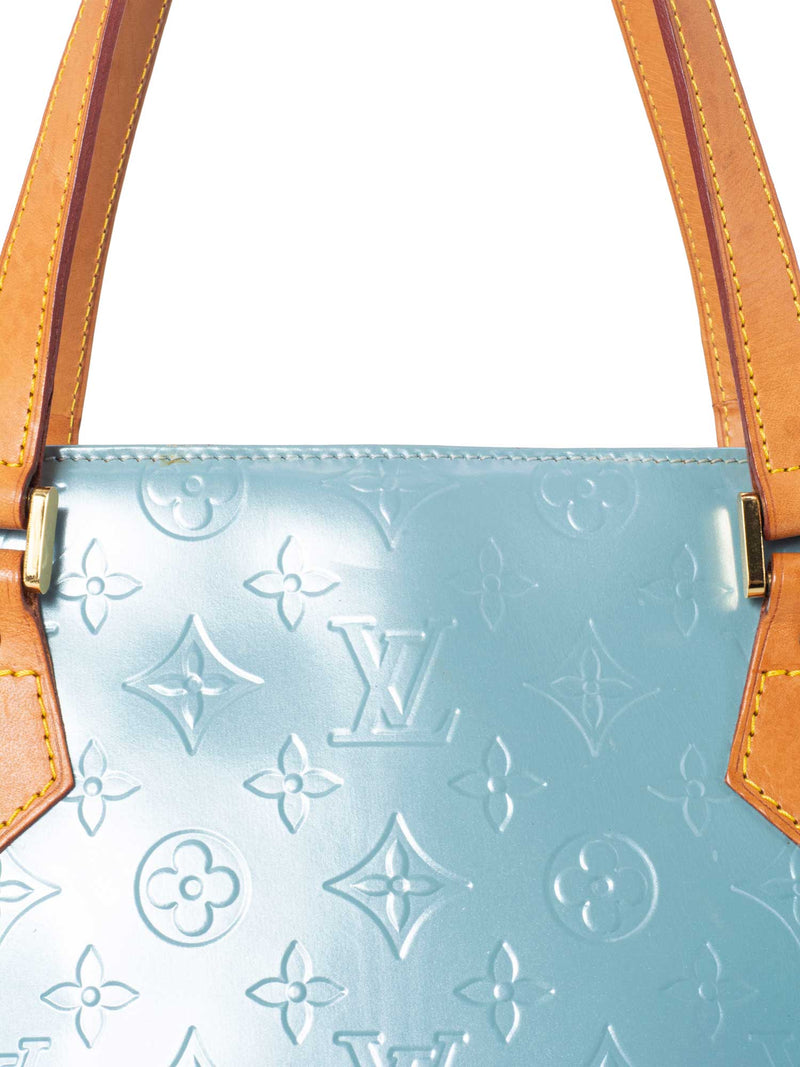 Louis Vuitton Light Blue Vernis Monogram Leather Houston Shoulder, Lot  #75017