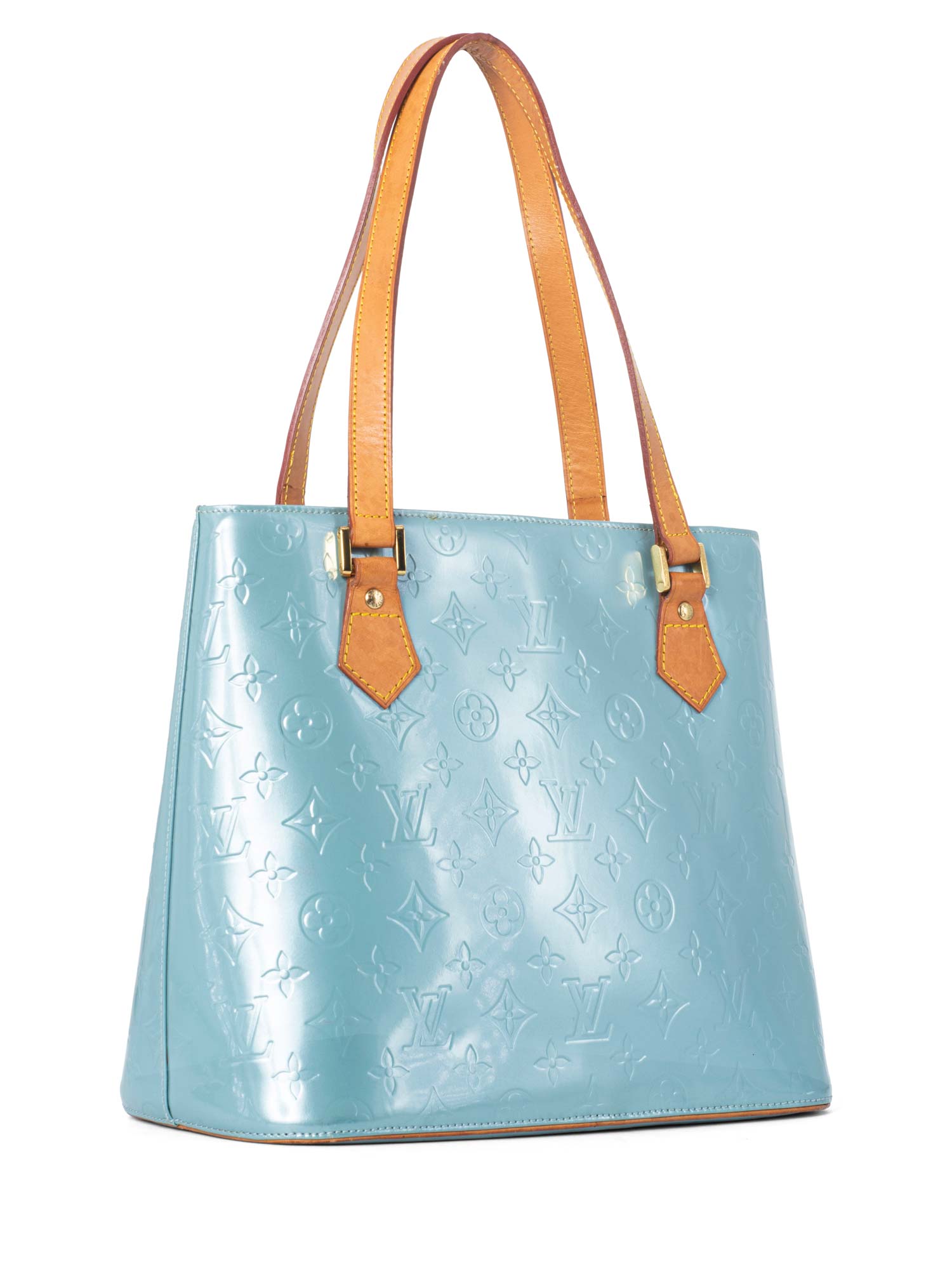 Louis Vuitton Monogram Vernis Houston Bag Blue-designer resale