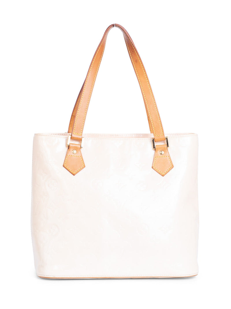 Louis Vuitton Monogram Vernis Houston Bag Cream-designer resale