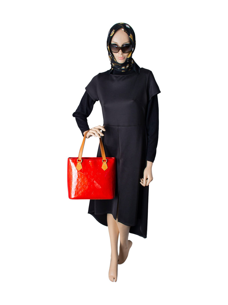 Louis Vuitton Monogram Vernis Houston Bag Red-designer resale