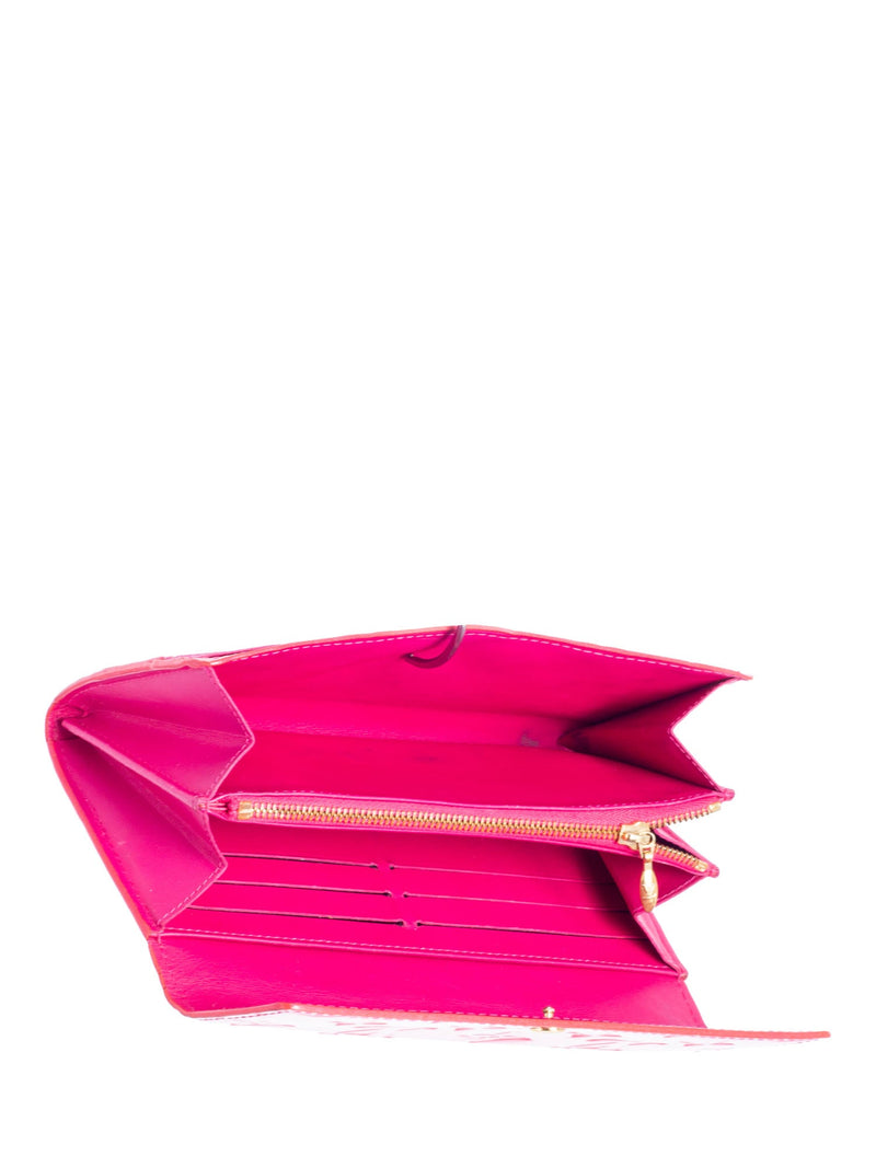 Louis Vuitton Monogram Vernis Patent Leather Sarah Wallet Hot Pink-designer resale