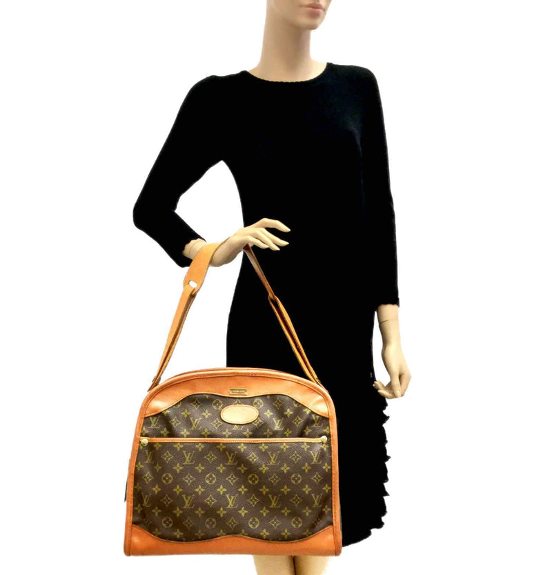 Louis Vuitton Monogram Vintage FC Keepall Travel Bag 40 Brown-designer resale