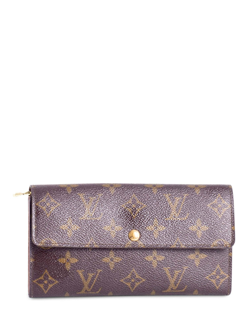 Louis Vuitton Monogram Vintage Sarah Wallet Brown-designer resale