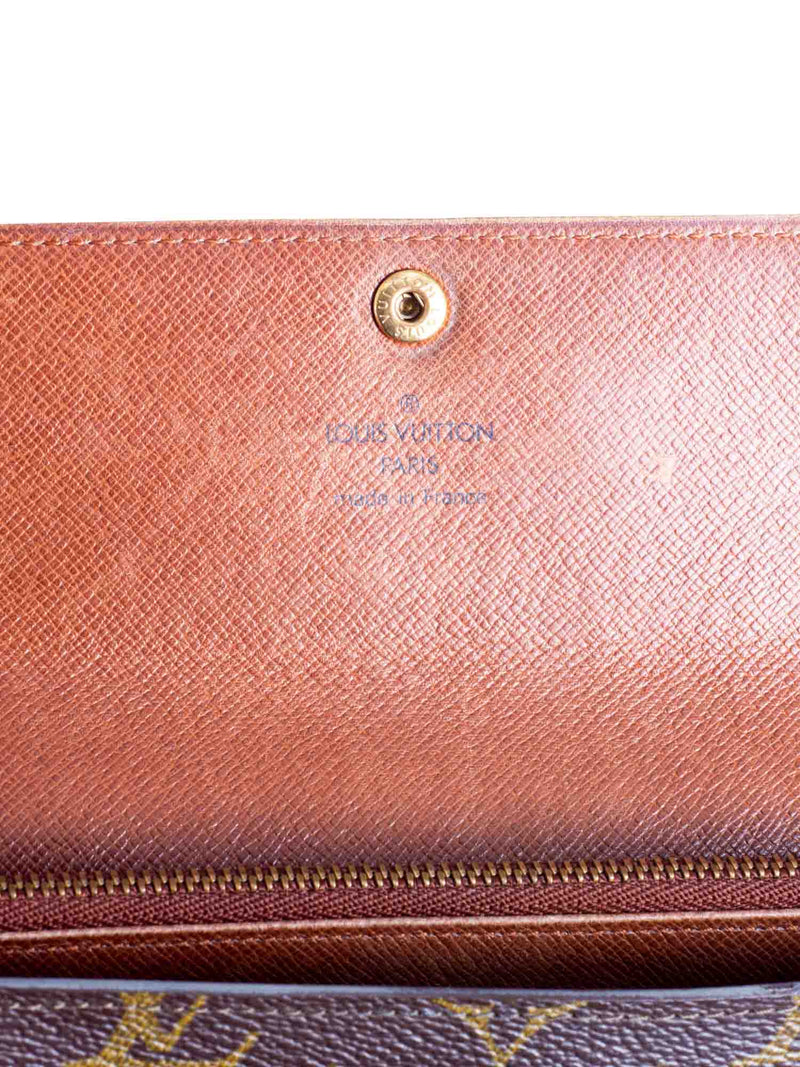 Louis Vuitton Monogram Vintage Sarah Wallet Brown-designer resale
