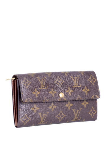 Louis Vuitton Monogram Vintage Sarah Wallet Brown-designer resale