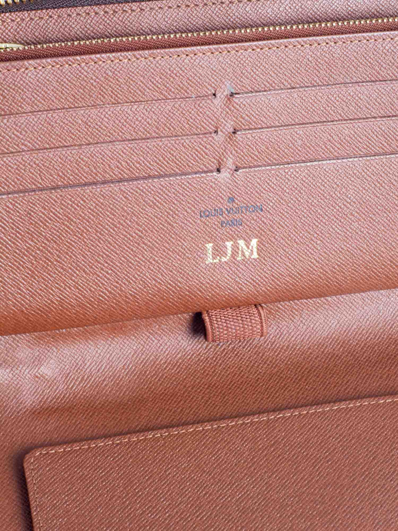 Louis Vuitton Monogram Zippy Travel Large Wallet Brown-designer resale