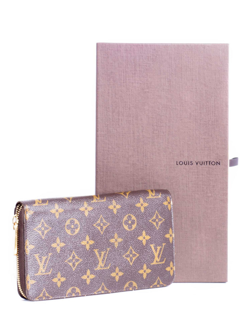 Louis Vuitton Monogram Zippy Travel Large Wallet Brown