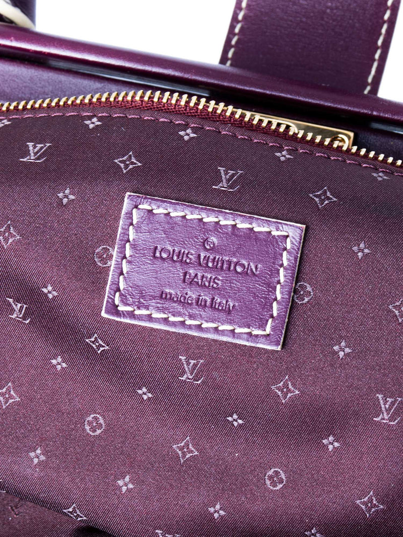 Louis Vuitton Pebble Leather Top Handle Bag Purple
