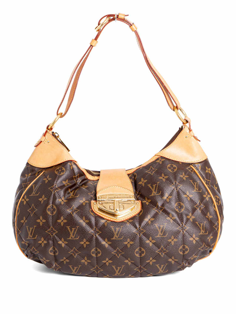Louis Vuitton Quilted Monogram Hobo Bag Brown-designer resale