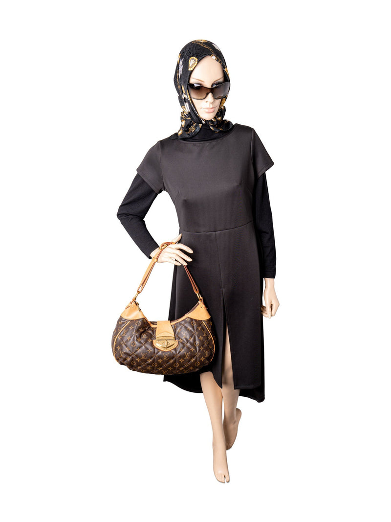 Louis Vuitton Quilted Monogram Hobo Bag Brown-designer resale