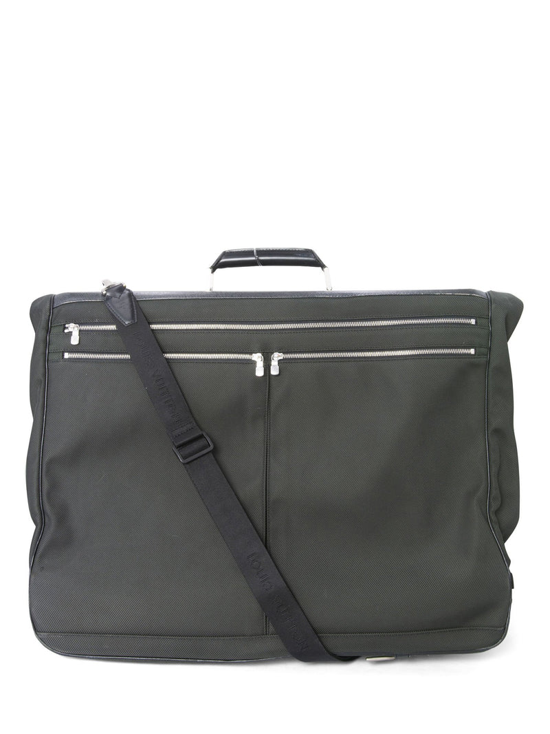 Louis Vuitton Taiga Travel Garment Bag Green Black