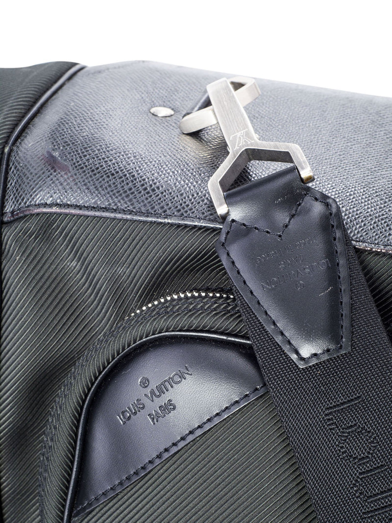 Louis Vuitton Taiga Travel Garment Bag Green Black-designer resale