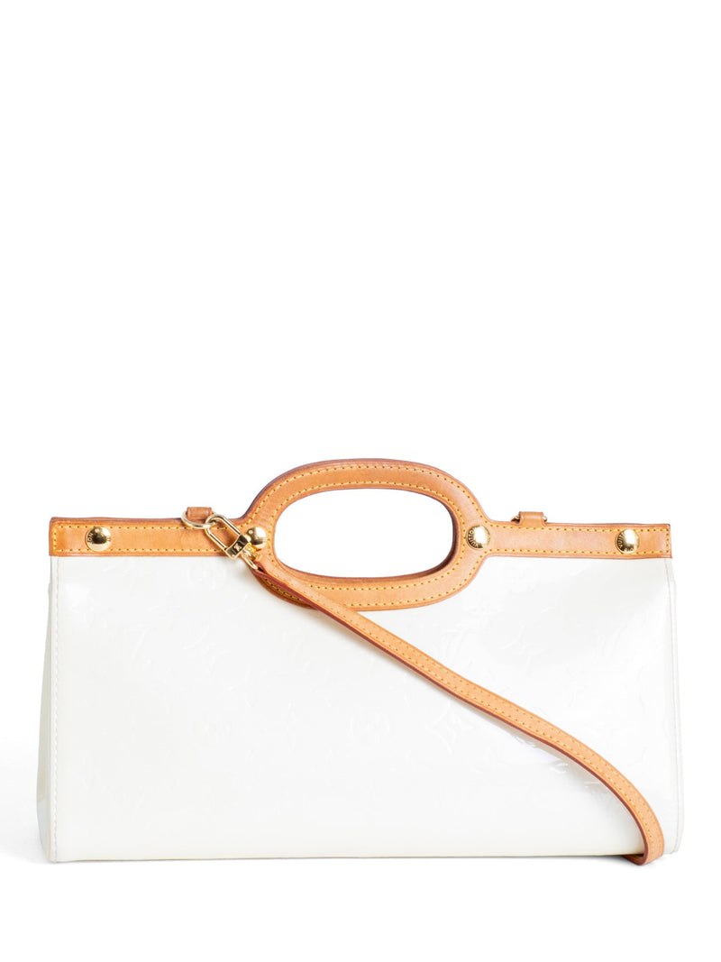 Louis Vuitton Vernis Leather Monogram Roxbury Drive Bag Ivory