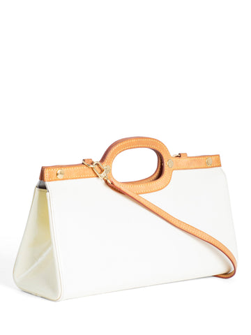 Louis Vuitton Vernis Leather Monogram Roxbury Drive Bag Ivory-designer resale