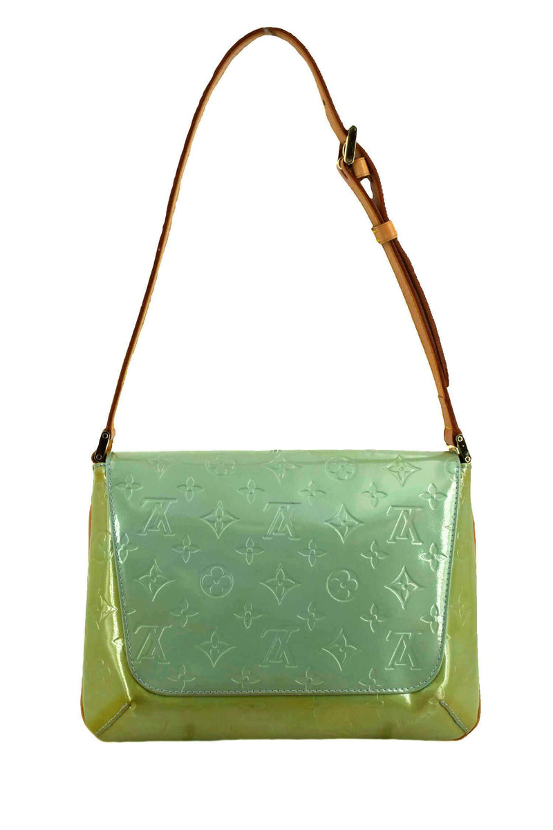 Louis Vuitton Vernis Thompson Street Flap Bag Green