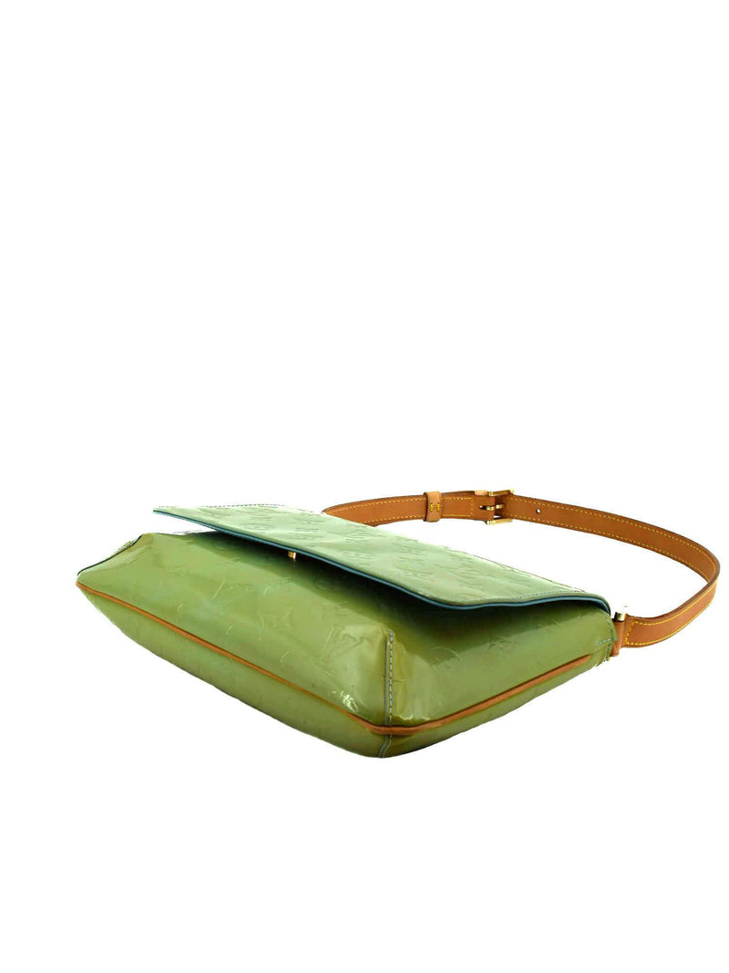 Louis Vuitton - Authenticated Thompson Handbag - Patent Leather Green for Women, Good Condition