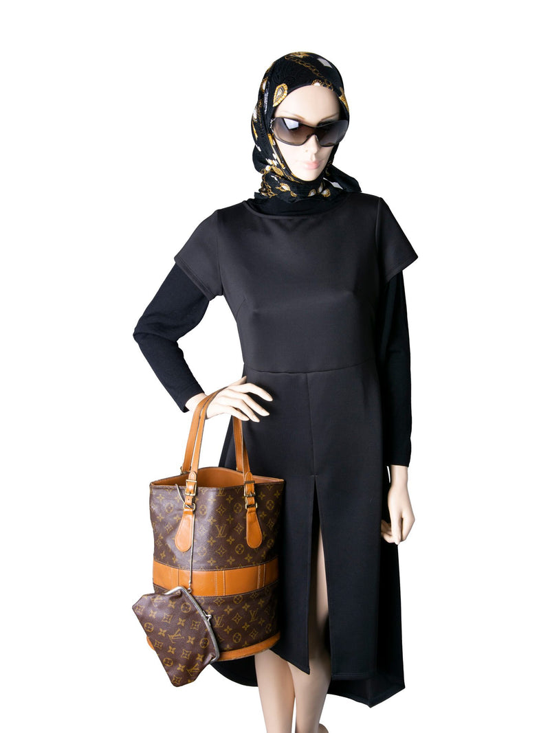Louis Vuitton Vintage Monogram Bucket Bag Brown-designer resale