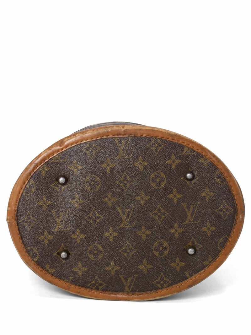 Bucket leather handbag Louis Vuitton Brown in Leather - 31770956