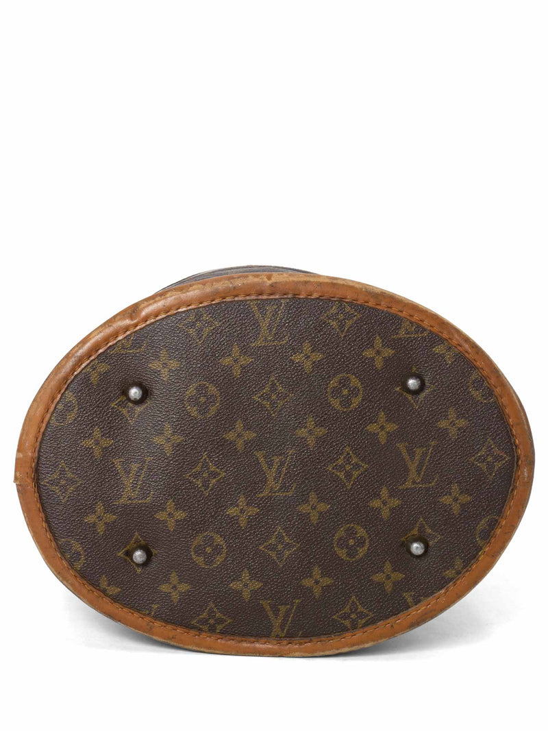 Louis Vuitton Vintage Monogram Bucket Bag Brown-designer resale