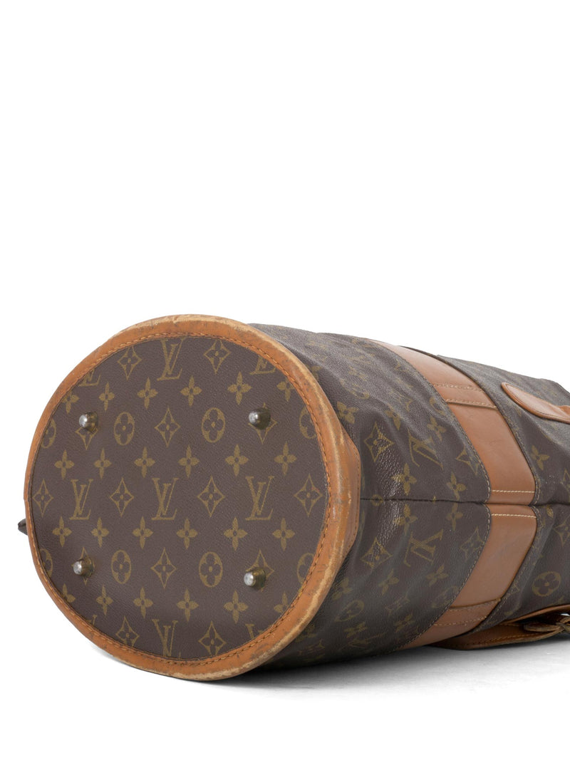Louis Vuitton Vintage Monogram Bucket Bag Brown-designer resale