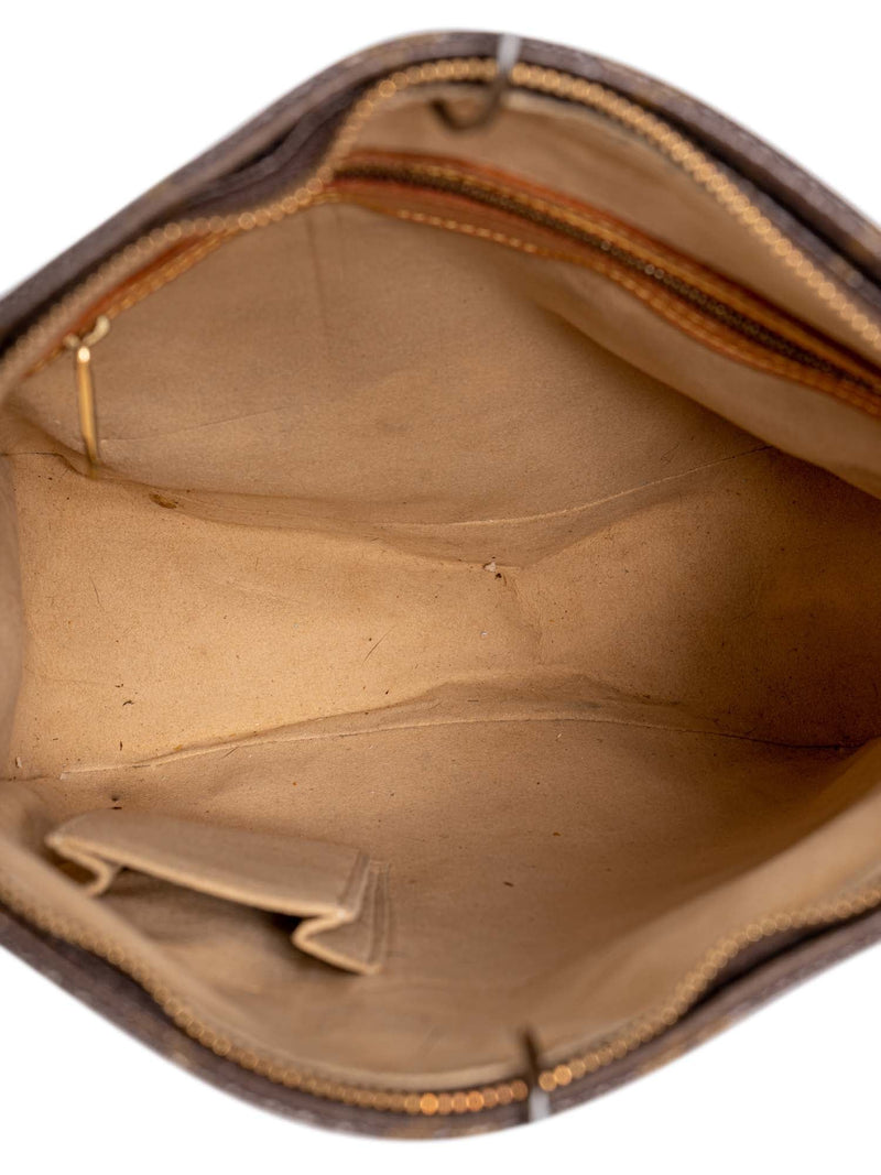 Louis Vuitton Vintage Monogram Hobo Bag Brown-designer resale