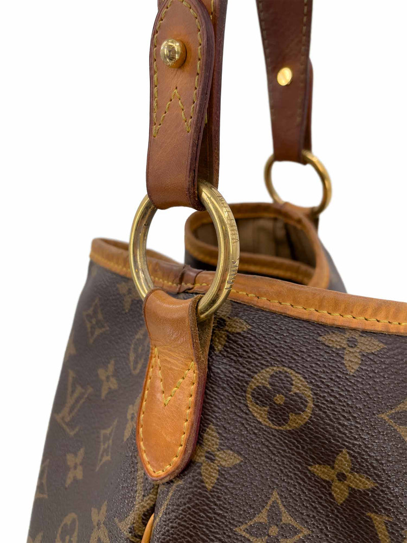 Louis Vuitton Vintage Monogram Hobo Bag Brown-designer resale