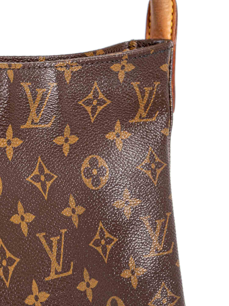 Louis Vuitton Vintage Monogram Hobo Bag Brown-designer resale