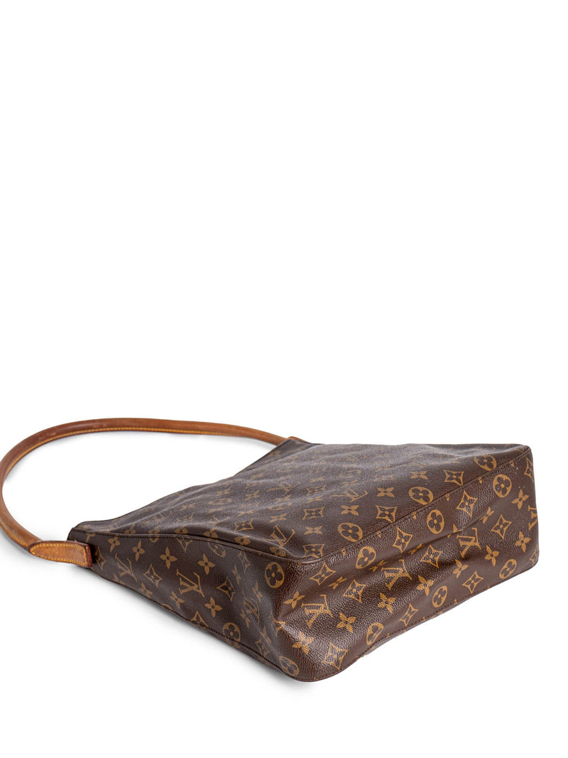 Louis Vuitton Vintage Monogram Hobo Bag Brown-designer resale