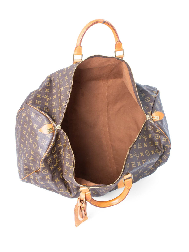 Louis Vuitton Monogram Keepall 60 Duffle Bag Brown