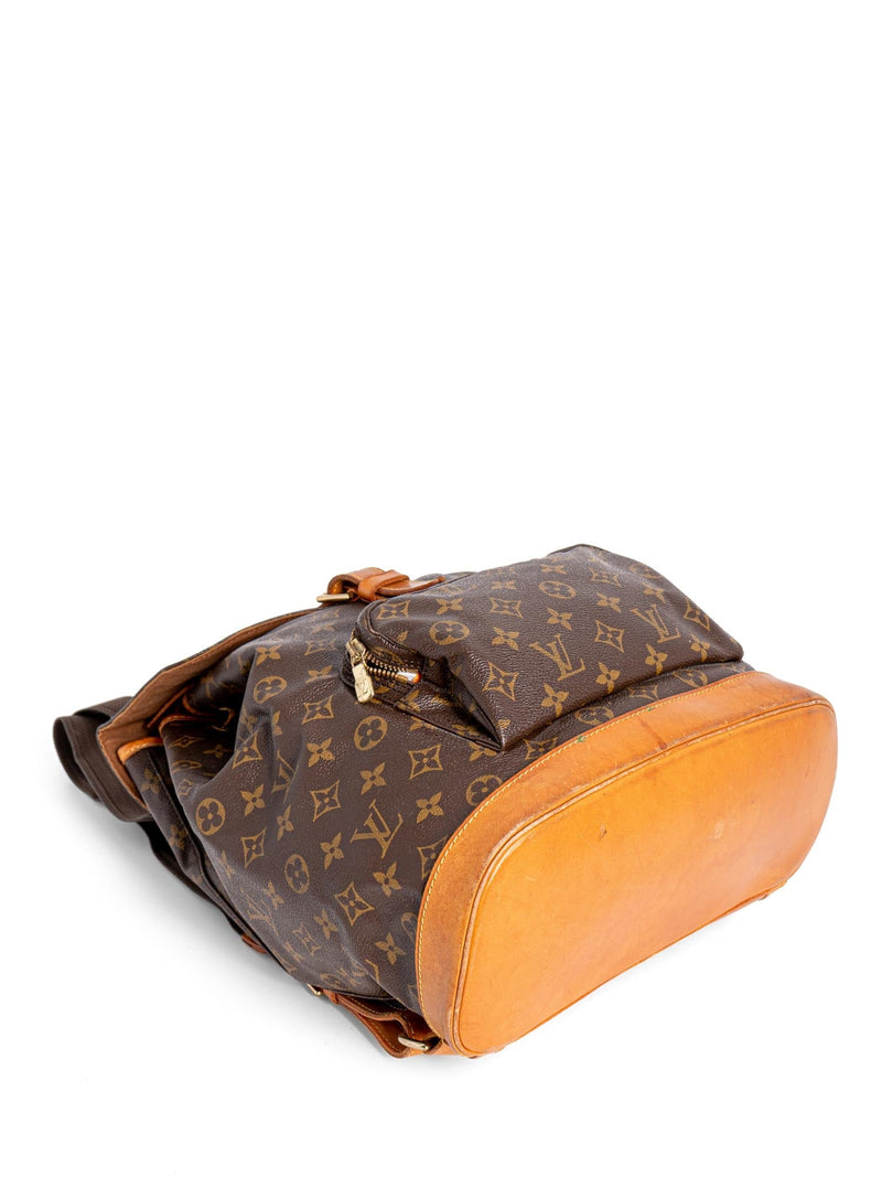 all louis vuitton vintage backpack Louis Vuitton Vintage Monogram Montsouris Backpack Brown