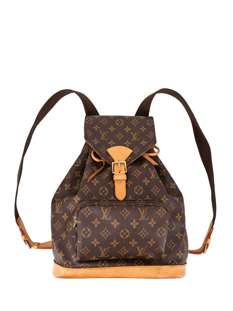 Louis Vuitton Vintage Monogram Montsouris Backpack MM Brown-designer resale