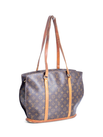 Louis Vuitton Vintage Monogram Shopper Bag Brown-designer resale