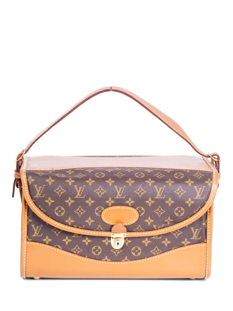 Louis Vuitton Vintage Monogram Travel Trunk Bag Brown-designer resale