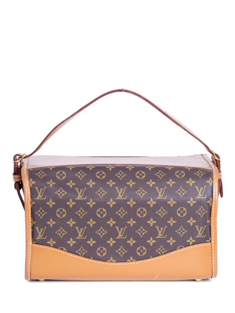 Louis Vuitton Vintage Monogram Travel Trunk Bag Brown-designer resale