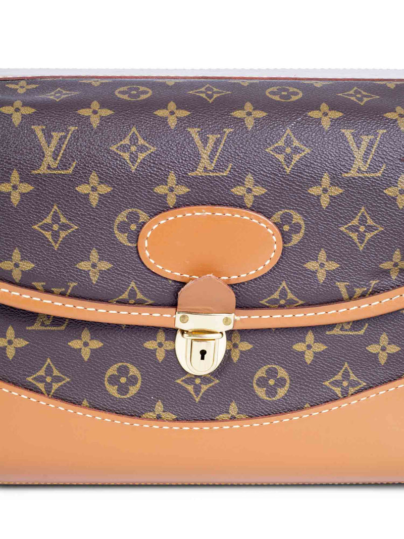 Louis Vuitton Vintage French Company Monogram Shoulder Bag - Brown