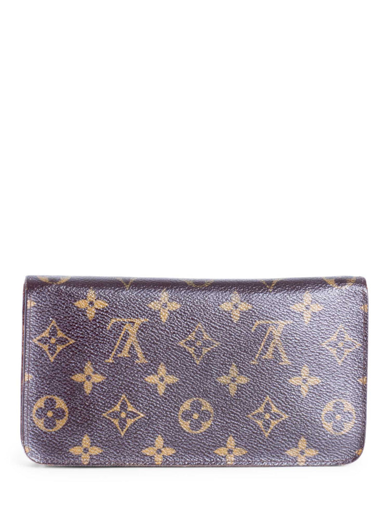 Louis Vuitton Vintage Monogram Zip Around Wallet Brown-designer resale