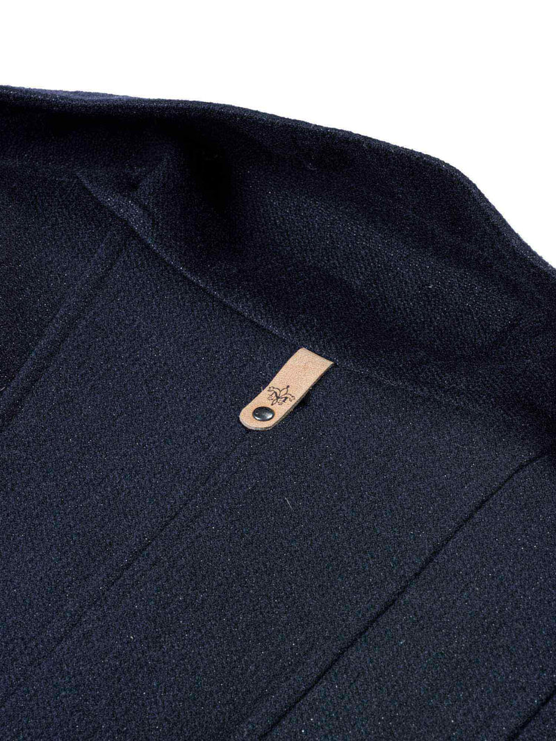 Mackage Wool Diana Military Coat Blue-designer resale