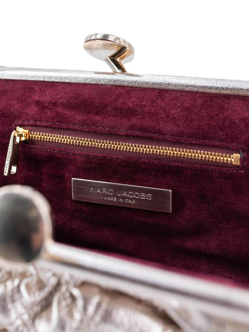 Marc Jacobs Quilted Leather Little Stam Bag Gold-designer resale