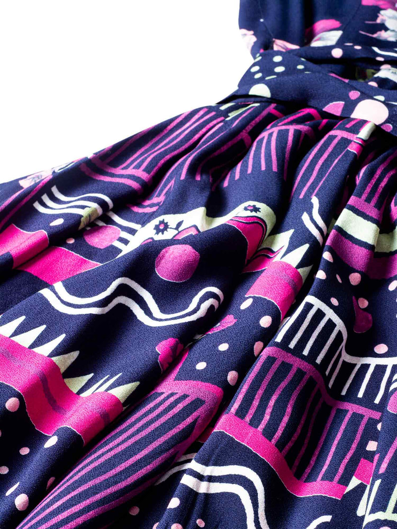 Marc Jacobs Silk Wrap Maxi Dress Multi-Color-designer resale